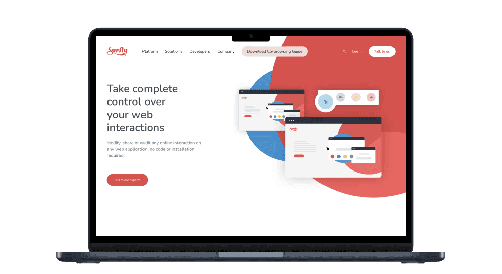 Zarządzany pakiet Salesforce dla Surfly