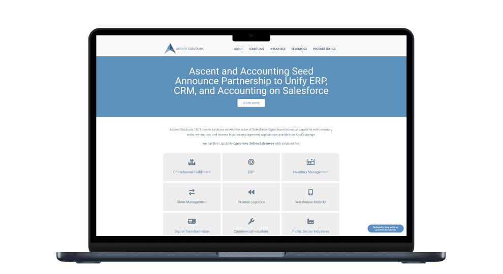 Salesforce Calendar for Ascent Solutions