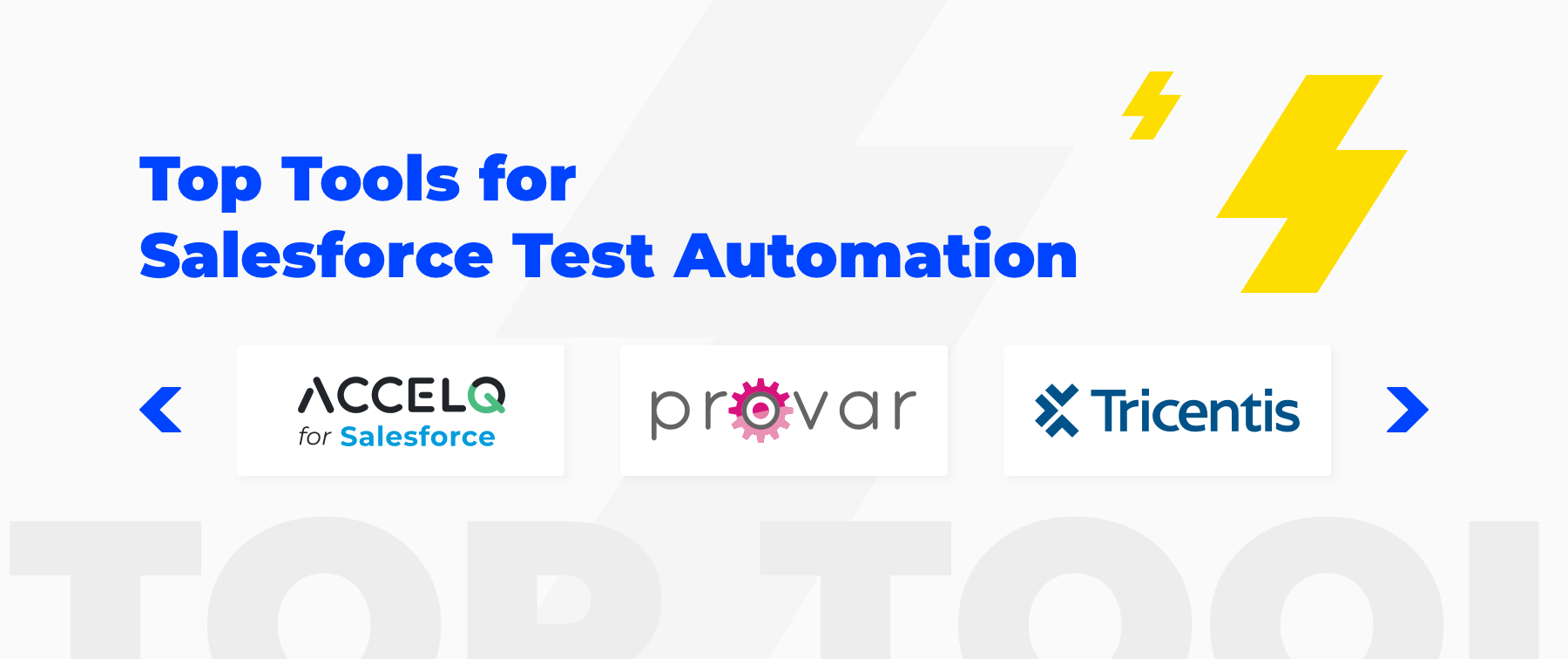 best tools for Salesforce test automation