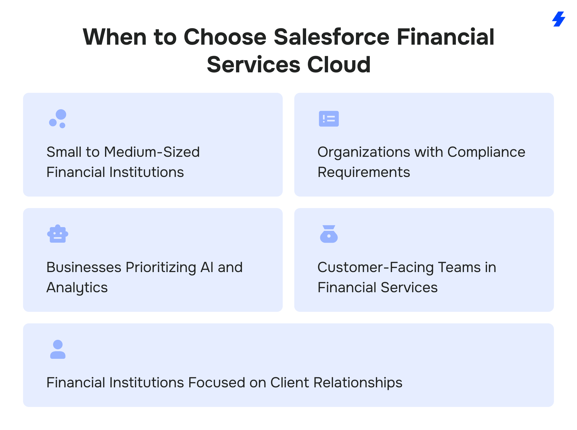 When to Choose Salesforce Financial Services Cloud